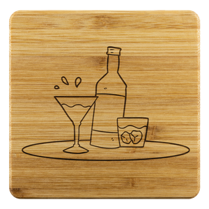 Organic Bamboo Drink Coasters