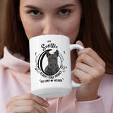 Scottie- My Scottie Leaves Paw Prints On My Heart White Coffee Mug