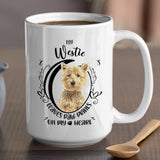 Westie- My Westie Leaves Paw Prints On My Heart White Coffee Mug