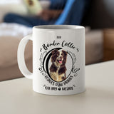 Border Collie- My Border Collie Leaves Paw Prints On My Heart White Coffee Mug