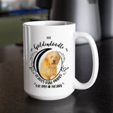 Goldendoodle- My Goldendoodle Leaves Paw Prints On My Heart White Coffee Mug