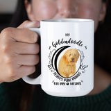 Goldendoodle- My Goldendoodle Leaves Paw Prints On My Heart White Coffee Mug