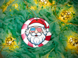 Santa - Ceramic Round Ornament