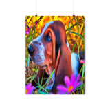 Basset Hound Puppy Premium Matte Vertical Posters