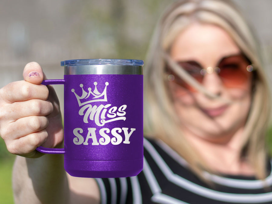 Miss Sassy - Coffee Laser Etched Tumbler