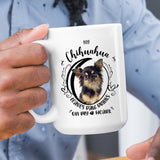 Chihuahua- My Chihuahua Leaves Paw Prints On My Heart White Coffee Mug