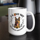 I Love My German Shepherd White Coffee Mug
