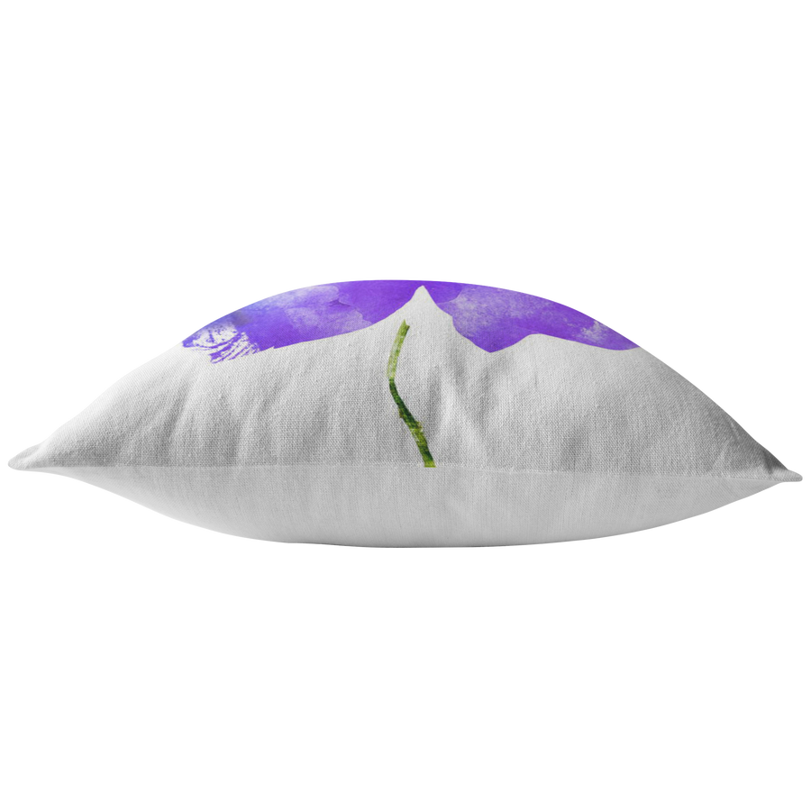 Watercolor Flower Pillow
