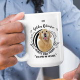 Golden Retriever- My Golden Retriever Leaves Paw Prints On My Heart White Coffee Mug