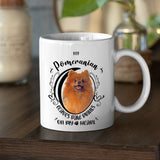 Pomeranian- My Pomeranian Leaves Paw Prints On My Heart White Coffee Mug