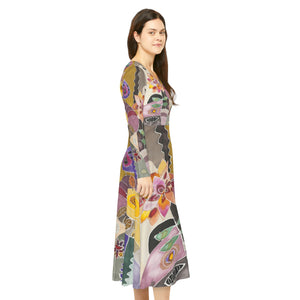 Women's Long Sleeve Dance Dress Beautiful Landscape