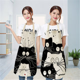 Cat Lovers Cute Cat Print Kitchen Aprons For The Awesome cook