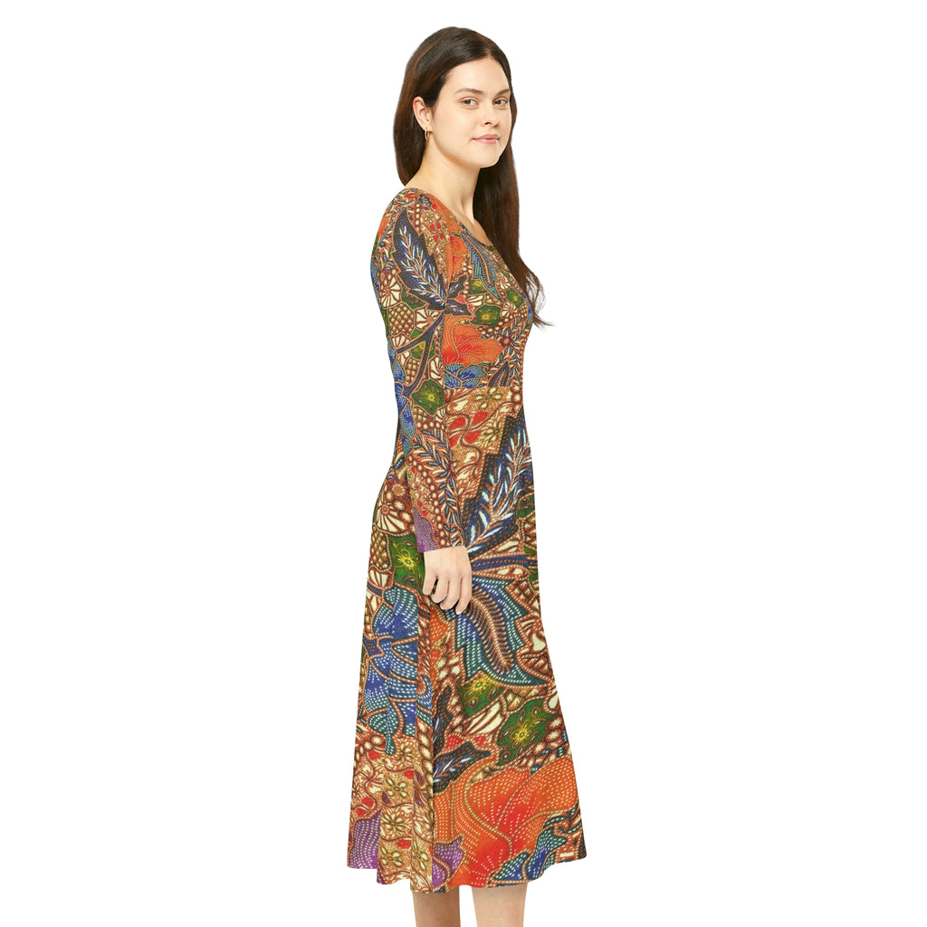 Women's Long Sleeve Dance Dress Gorgeous Tapestry