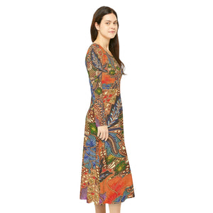 Women's Long Sleeve Dance Dress Gorgeous Tapestry