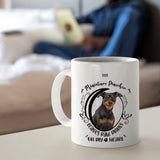 Miniature Pinscher- My Miniature Pinscher Leaves Paw Prints On My Heart White Coffee Mug