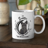 Scottie- My Scottie Leaves Paw Prints On My Heart White Coffee Mug