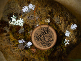 Sparkle All The Way - Wood Slice - Ceramic Round Ornament