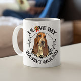 Basset Hound-I Love My Basset Hound  White  Coffee Mug