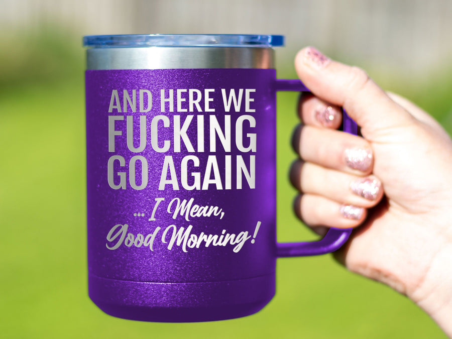 Good Morning - Coffee Laser Etched Tumbler