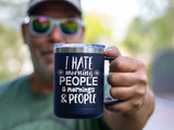 I Hate Morning People - Coffee Laser Etched Tumbler