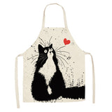 Cat Lovers Cute Cat Print Kitchen Aprons For The Awesome cook