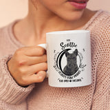 Scottie- My Scottie Leaves Paw Prints On My Heart White Coffee Mug