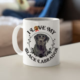Black Lab: I Love My Black Labrador  White  Coffee Mug