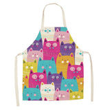 Cat Lovers Cute Cat Print Kitchen Aprons For The Awesome cook