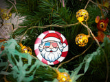 Santa - Ceramic Round Ornament