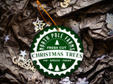 North Pole Farms - Ceramic Round Ornament
