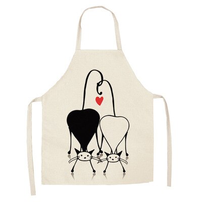 Cat Lovers Cute Cat Print Kitchen Aprons For The Awesome cook