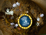 Gnoming Home For Christmas - Ceramic Round Ornament