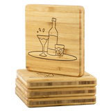 Organic Bamboo Drink Coasters