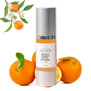 Organic Vitamin C Peptide Eye Serum - Diminish Dark Circles