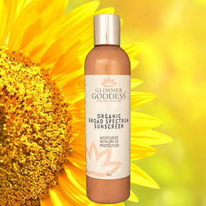 Goddess Glow Shimmer Sunscreen Lotion - Broad Spectrum SPF 40+