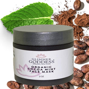 Organic Cocoa Mint Face Mask Brightens & Tightens Complexion