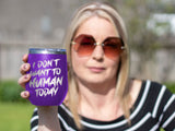 I Don't Want To Human - Wine Laser Etched Tumbler