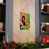Moment of Wonder Premium Matte Vertical Poster Basset Hound Puppy Enjoying The Magic