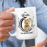 Westie- My Westie Leaves Paw Prints On My Heart White Coffee Mug