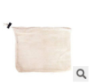 Mesh Cotton Drawstring Bags, Machine Washable