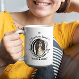 King Charles Spaniel- My King Charles Spaniel Leaves Paw Prints On My Heart White Coffee Mug