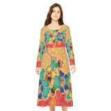 Women's Long Sleeve Dance Dress Wearing My Art