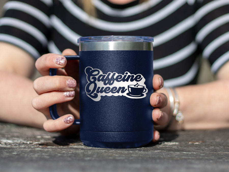 Caffeine Queen - Coffee Laser Etched Tumbler