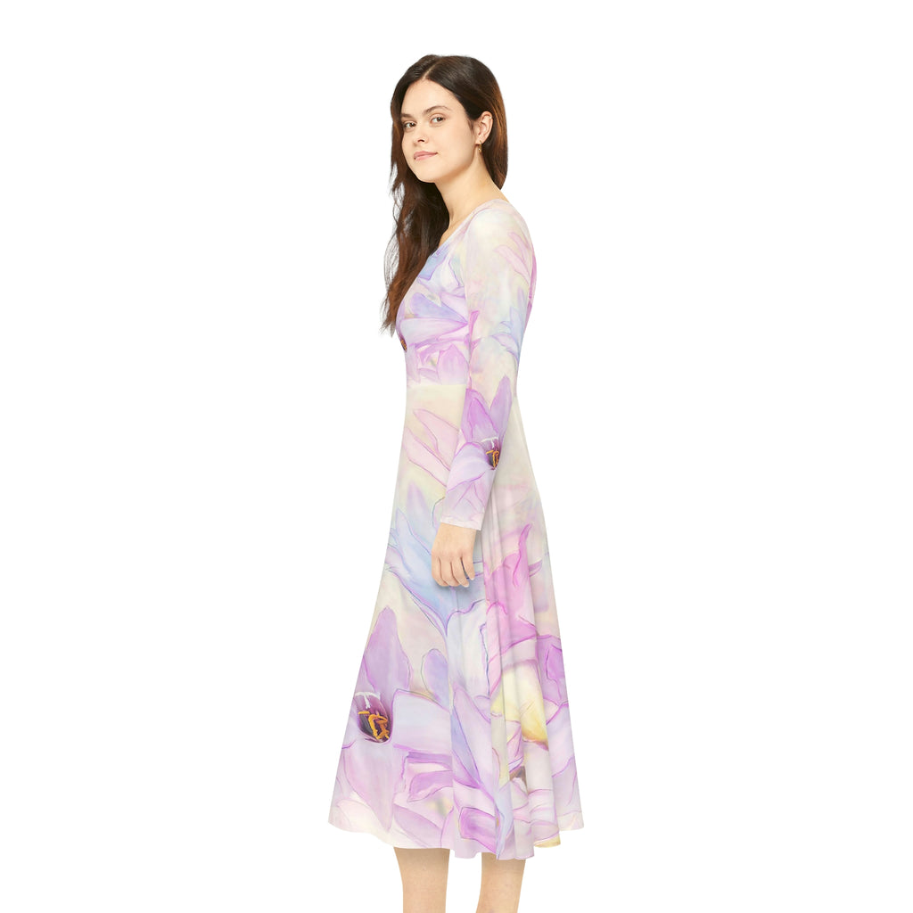 Women's Long Sleeve Dance Dress Spring Blooms Custom Design