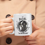 Poodle- My Poodle-Leaves Paw Prints On My Heart White Coffee Mug