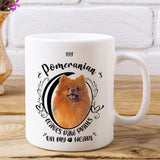 Pomeranian- My Pomeranian Leaves Paw Prints On My Heart White Coffee Mug