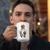 Beagle-LOVE Beagle White Coffee Mug