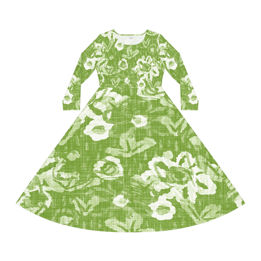 Women's Long Sleeve Dance Dress Fresh Forest Custom Design