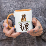 Boxer- LOVE Boxer  Coffee Mug Colored Inside and Handle