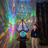 NEW Wooden LED Projection Night Lamp